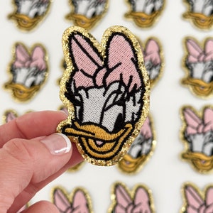 Iron on Disney Patch Disney Backpack Patch Iron-on Disney Bag Travel Pouch Donald Duck Mickey Patch for Jacket DIY Disney World Trip
