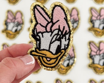 Iron on Disney Patch Disney Backpack Patch Iron-on Disney Bag Travel Pouch Donald Duck Mickey Patch for Jacket DIY Disney World Trip