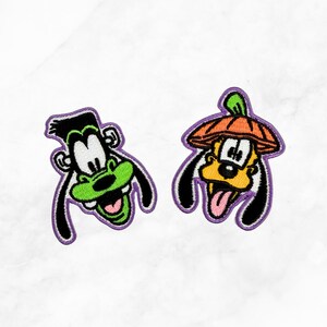 Disney Halloween Aufnäher zum Aufbügeln: Mickey Mouse (Vampir), Minnie Maus (Hexe), Donald Trump (Teufel), Daisy, Maleficent, Goofy, Frankenstein – Gruseliger Herbstaufnäher