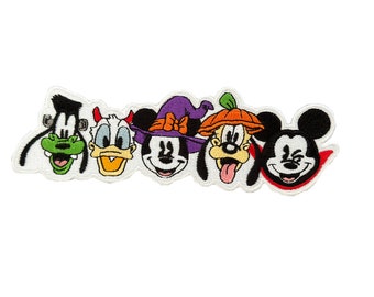 Kids Halloween Patch Disney Patch Halloween Mickey Ghost Patch Iron on Disney World Pumpkin Patch Disneyland Iron-on Patch Gift Halloween