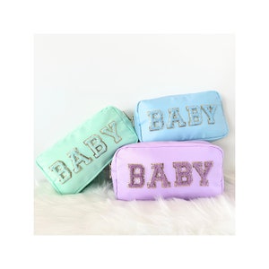 Baby Shower Gift Gender Neutral Baby Gift New Mom Cute Nursery Diaper Bag for Baby Custom Present Wet Bag Personalized Gender Reveal Nylon