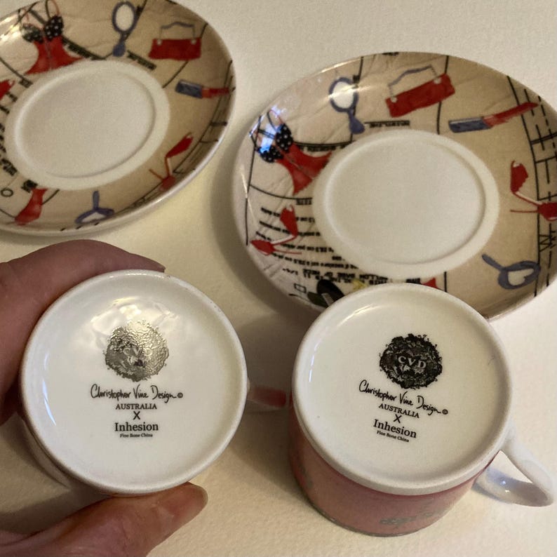 Christopher Vine Design Inhesion Espresso Cup and Saucer X 2. Australia ...