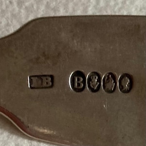 Antique. Dublin, Ireland, 1822 hallmarked solid sterling silver tablespoon by James Brady. Georgian flatware.