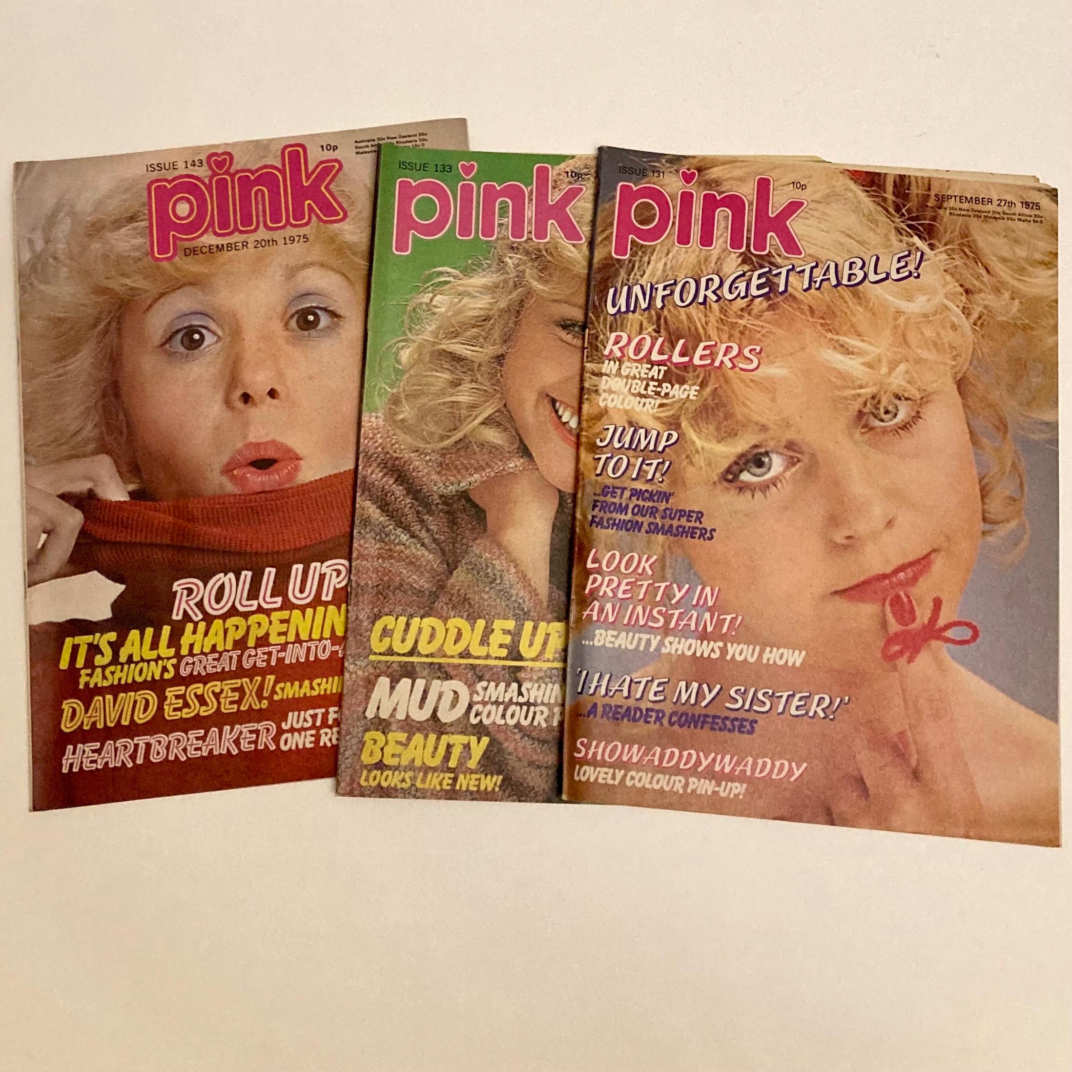 Pink Magazine 3 Vintage Pink Magazines. Mid 1970s Paper Comics for Teenage Girls ...