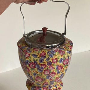 ビンテージ ROYAL WINTON チンツ柄クリーマーとシュガーポットセット