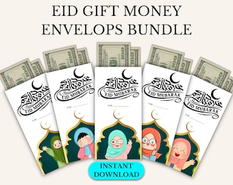 Printable Eid Gift Money Envelops For Kids,Eidee For Kids,Eid Decor,Gift Envelops,Money Envelope For Eid,Cash Envelope For Eid,A4 Pdf
