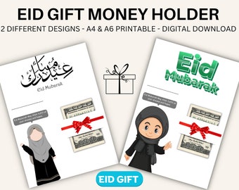 Printable Eid Gift Money Holder For Kids,Eid Gift,Eid Mubarak Gift,Eid Decor,Eid Gift Money Envelope,Envelope Pdf For Eid Money,Eid Cash