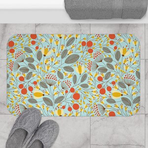 Lively Mint Best anti-slip Bath Mat; All Seasons in Artic Blue; Perfect Decoration for Bathroom; Best gift for her