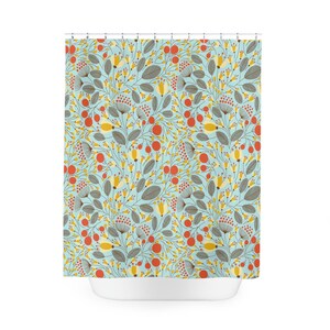 Lively Mint Best Polyester Shower Curtain; All Season in Artic Blue; Perfect for her; Perfect for Bathroom Decor