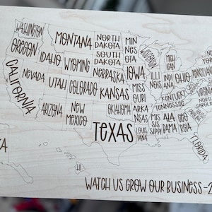 State Sales Tracker Map - US Farbe in der Karte