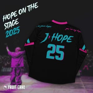 Maglia da hockey J-Hope Jack in the Box Jhope Tour Merch T-shirt Hope On The Stage Tour Maglietta J Hope World Tour Maglietta BTS Army Hobi