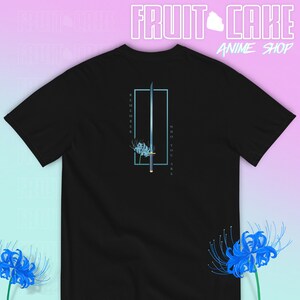 Nebel Schwertkämpfer | Minimalistisches Anime Shirt Subtile Anime Kleidung Geschenk Ideen für Anime Tshirt Einfaches Anime Design Manga (Back Design)