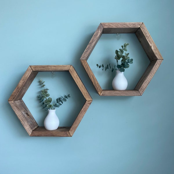 Hexagon shelf cubbies