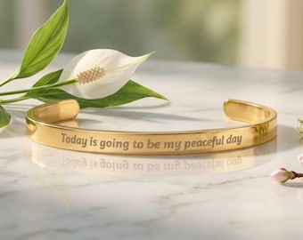 Walk for Peace, Buddhist Bracelet, Today is Going to Be My Peaceful Day, Great Awakening