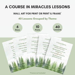 Ein Kurs in Wunderstunden Wandkunst 10er Set, ACIM Kunst Geschenk für Lichtarbeiter, spirituelles Wohndekor, digitaler Download Inspiration Poster