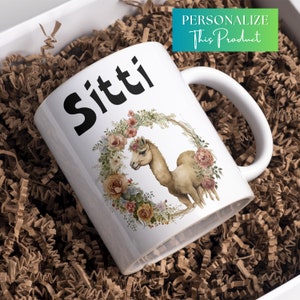 Personalized Arabic Mug, Sitti Mug, Arabic Language, Custom Arabic Name Mug, Lebanese Gift for Sitti, Lebanon Mug, Arabic Gifts, Arabic Mug