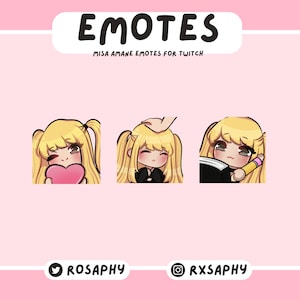 goth anime girl emotes | twitch & discord