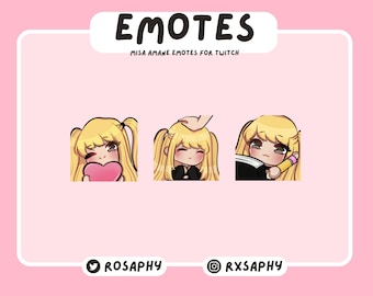goth anime girl emotes | twitch & discord