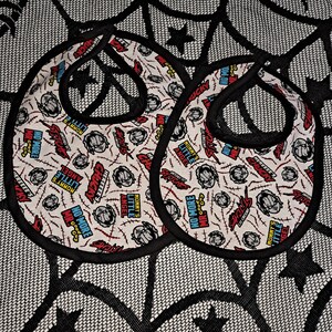 Infant and Baby Bibs with Plain bias trim