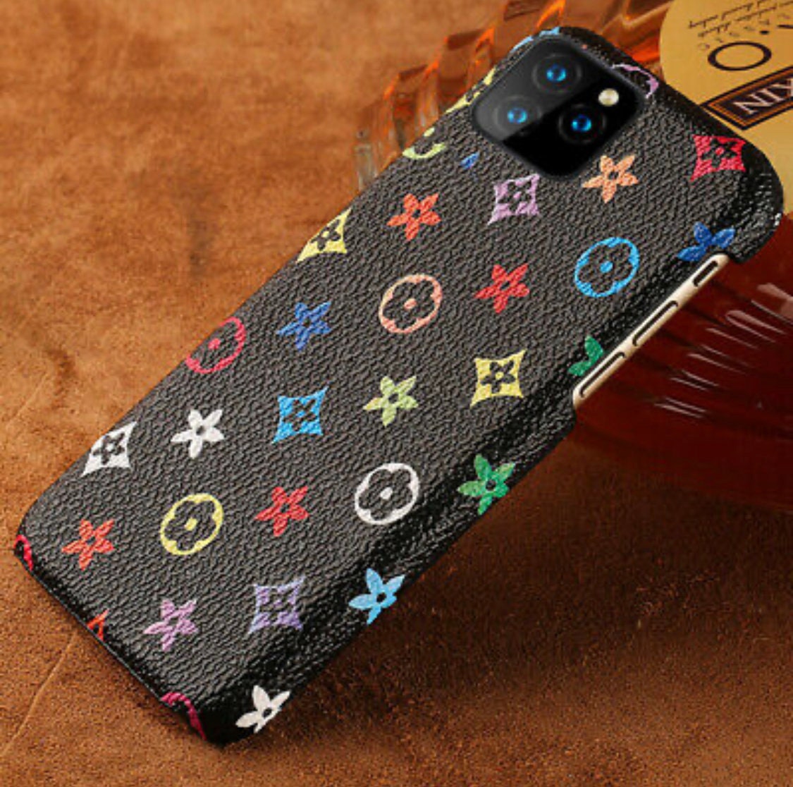 LV Printed Leather Case Cover For Iphone 12 – Casecart India