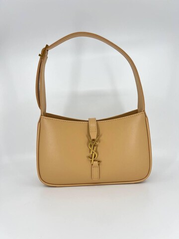 Statement Luxury Genuine Leather Shoulder Bag | Nude Beige Statement Fashion Bag | High Fashion 5 a 7 Shoulder Bag