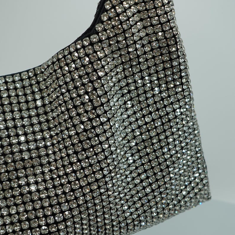Rhinestone Cutout Diamond Evening Bag
