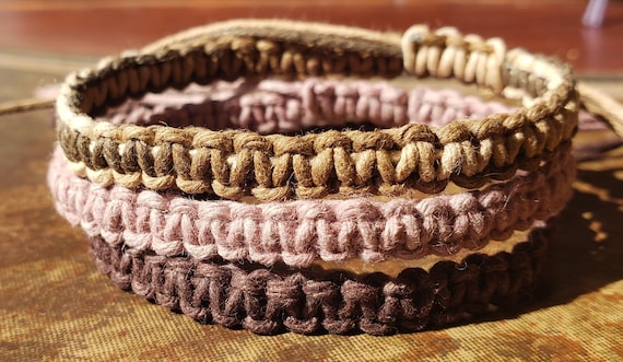 Adjustable Thin Hemp Bracelet Etsy