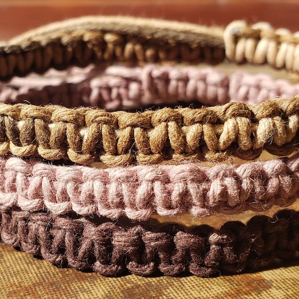 Adjustable Thin Hemp Bracelet