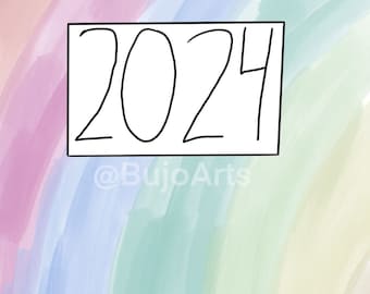 2024 Cover page- Pastel Themed- Digital Download