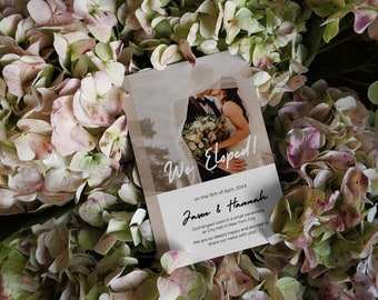 Elopement Announcement Template - Instant Download
