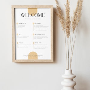 Airbnb Welcome Sign Template