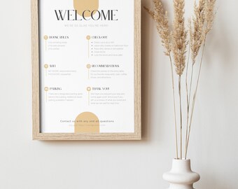 Airbnb Welcome Sign Template
