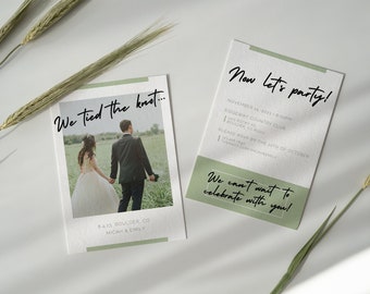 Elopement Announcement Template