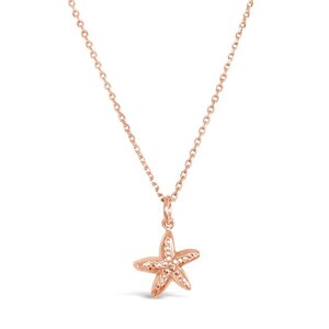 14KT Gold plated on sterling sliver small starfish necklace 16 on chain necklace. Fun gift to give,  always a winner for a good gift.