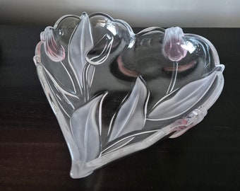 Mikasa Crystal Tivoli Tulip Heart Shaped Dish