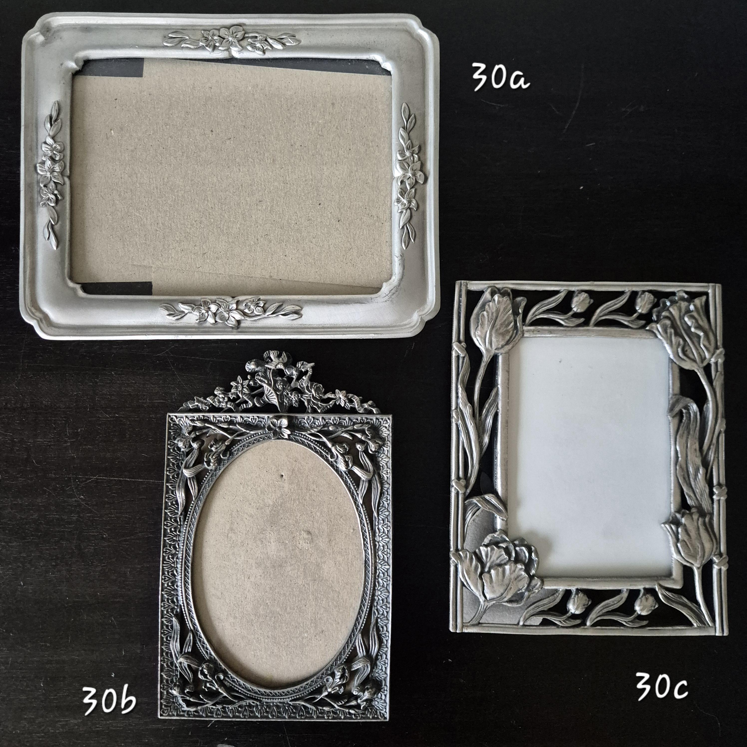 Vintage frame 装飾的な銀色フレームのアート Assorted Vintage Metal Picture Frames ~ Delicate Ornate Design - Etsy