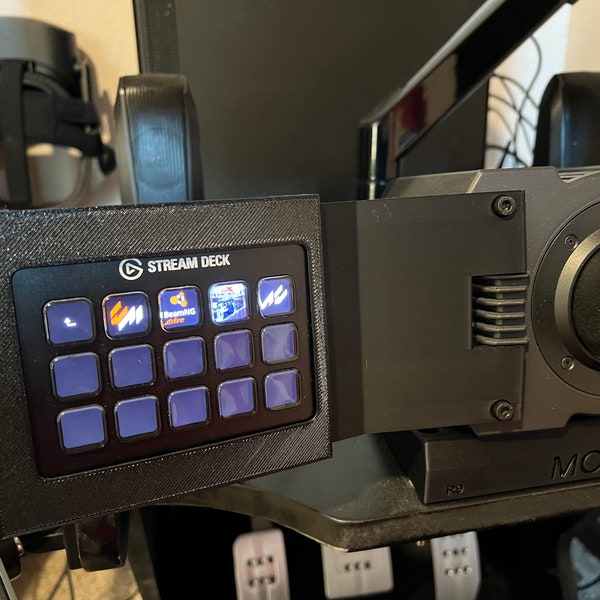 Moza R9/R12/R5 extended streamdeck mount mk1-mk2