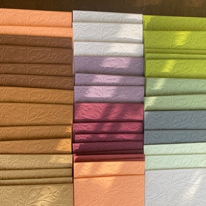 Blank Floral Embossed Greeting Cards