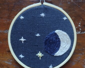 Summer Solstice Embroidered hoop