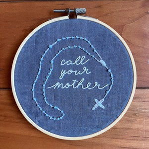 Rosary Embroidered Hoop