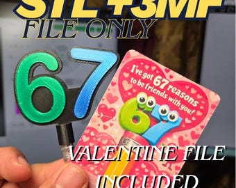 67 Valentijnsdag STL-bestand en 3MF-bestand + Valentijnsdagbestand