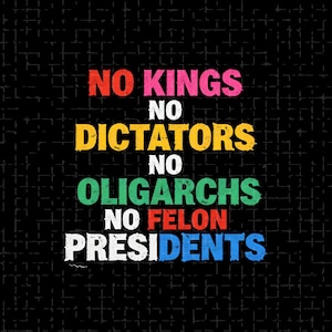 Sin reyes, sin dictadores, sin oligarcas, sin presidentes criminales PNG: Declaración política PNG, cita activista, diseño de sublimación (descarga digital)