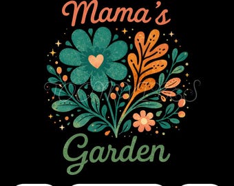 Il giardino della mamma PNG / Bouquet floreale PNG Design botanico di fiori / Amante della natura Giardino primaverile Clipart Sublimazione estetica