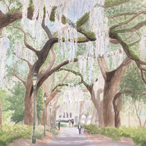 Walking in Forsyth Park