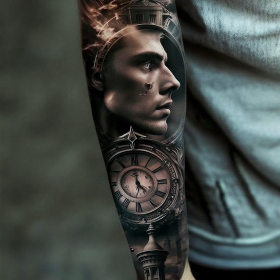 Custom Forearm Tattoo Design on the Lower Arm From Elbow to - Etsy Australia