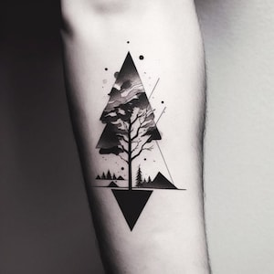 Personalized Minimalist Tattoo Design - Custom Tattoo Sketch