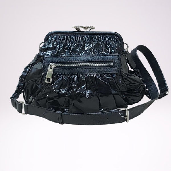 Auténtico Vintage Marc Jacobs Parachute Baby Stam en negro