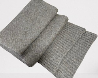 Softest 100% cashmere scarf beige melange