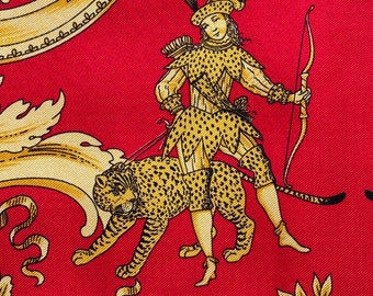 Vintage ATELIER VERSACE twill silk scarf