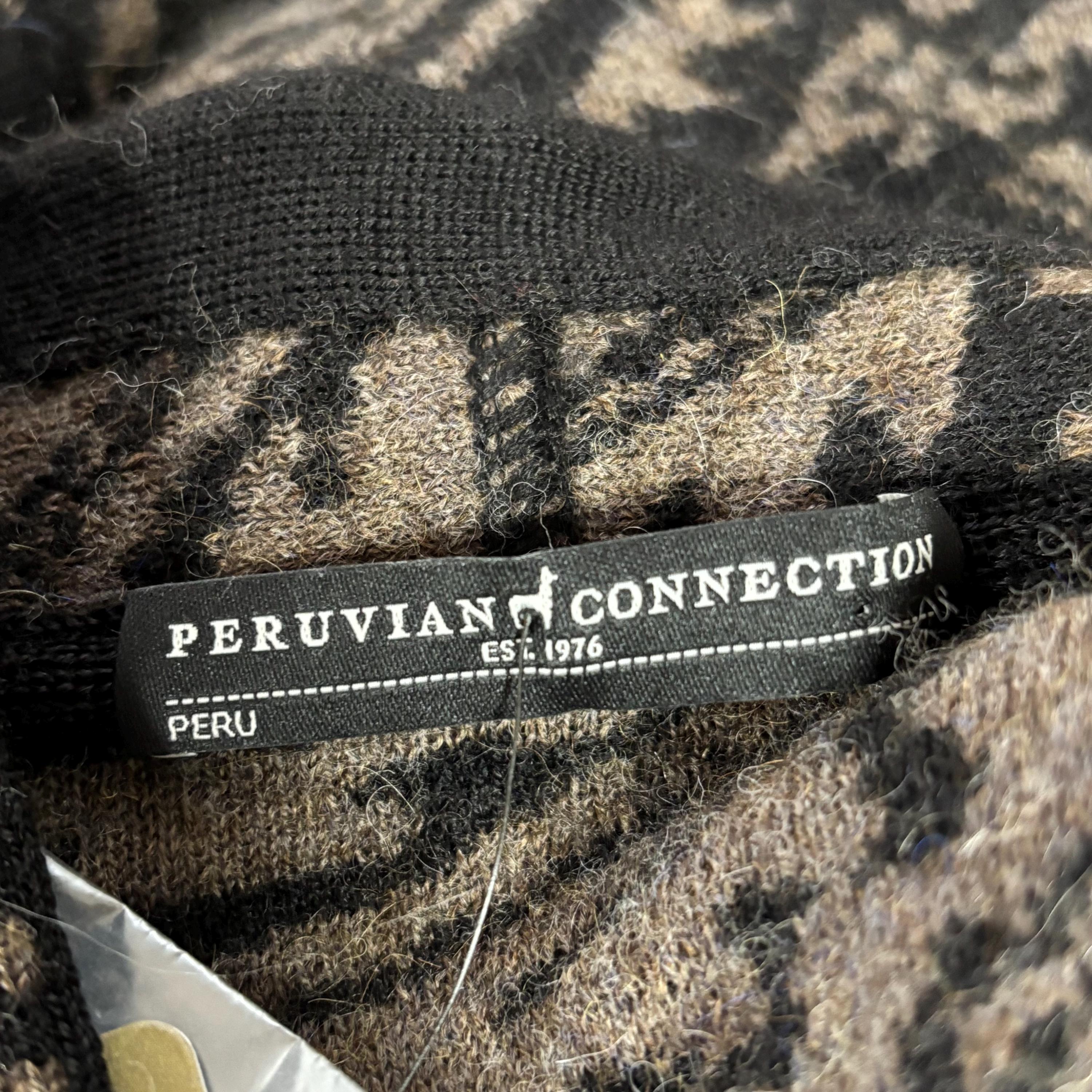 ベビーアルパカ100% PERUVIAN CONNECTION ファー付ポンチョ ベビー